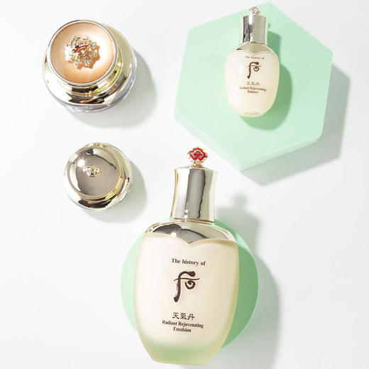 Whoo/后 新版天气丹花献光彩紧颜系列礼盒  水乳霜七件套 补水保湿毛孔护肤送礼套装 商品图6