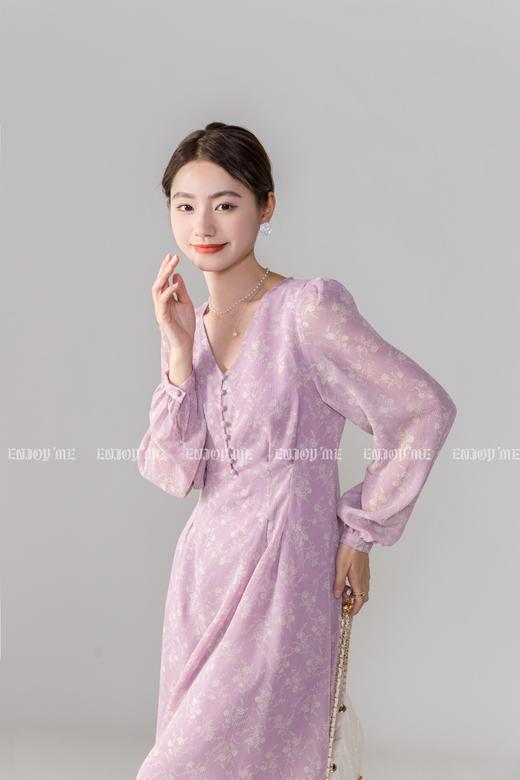 【门店同款】春季V领排扣连衣裙 150382622 商品图4