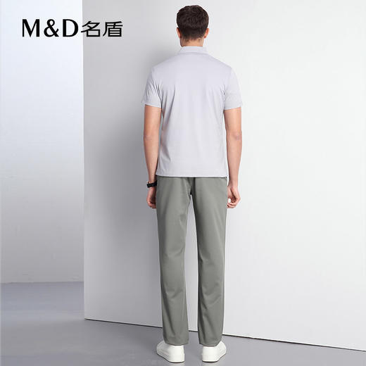 【商场同款】名盾短袖Polo衫夏季桑蚕丝轻薄翻领短袖t恤男22540 商品图4