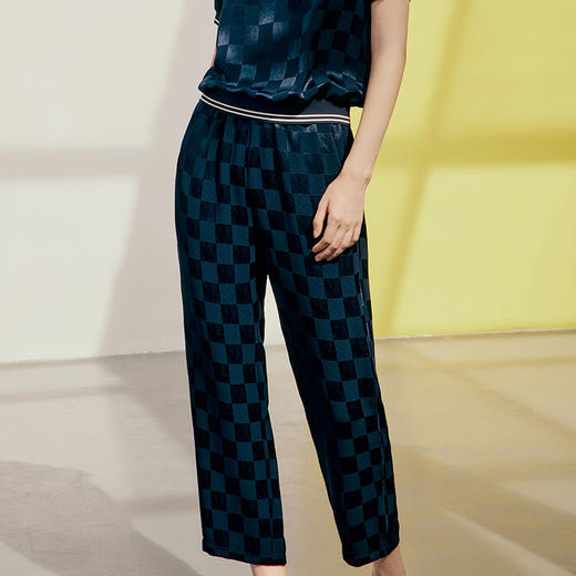 EITIE爱特爱夏季新款高腰修身休闲裤女7405108 商品图3