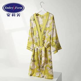 安莉芳专柜新品薄款雪纺印花睡袍女士春夏季晨袍家居服EL00546