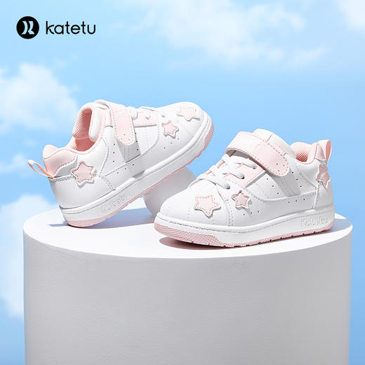 卡特兔宝宝学步鞋2023秋季室内鞋幼儿园小白鞋儿童机能鞋板鞋 商品图1