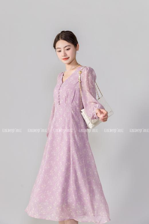 【门店同款】春季V领排扣连衣裙 150382622 商品图0