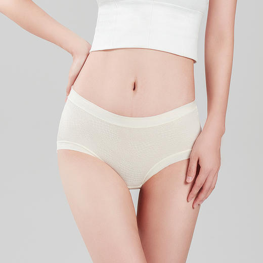 都市丽人健康系列锦泳平角裤女士内裤中腰平角裤LK35B1 商品图0