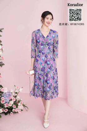 4F Koradior珂莱蒂尔玫瑰呓语连衣裙