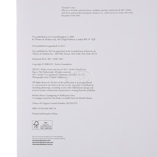【中商原版】埃舍尔的魔力 英文原版 The Magic of M.C.Escher Locher Thames and Hudson 商品图4