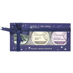 OLIVIAM澳莉维亚澳洲原装进口手工皂山羊奶系列礼盒套装清洁保湿洁面