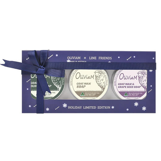 OLIVIAM澳莉维亚澳洲原装进口手工皂山羊奶系列礼盒套装清洁保湿洁面 商品图0