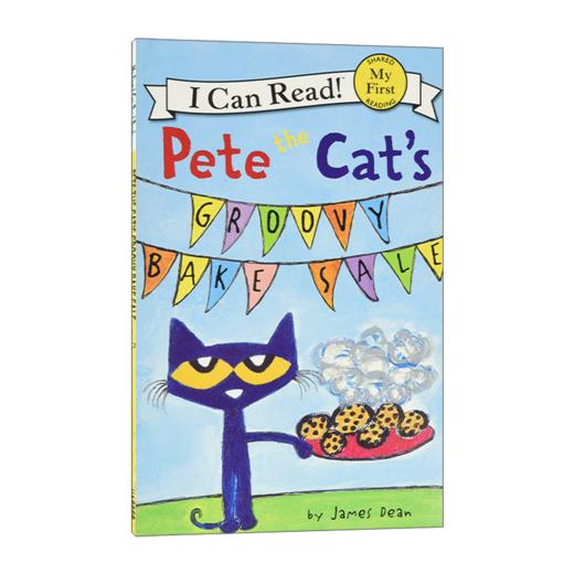 Collins柯林斯 英文原版 My First I Can Read Pete the Cat's Groovy Bake Sale 皮特猫分级阅读 皮特猫的绝妙烘焙义卖 英文版 进口英语原版书籍 商品图1