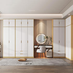 喜梦宝衣柜组合简约现代大衣柜家用卧室小户型两门三门衣橱储物柜 布拉格