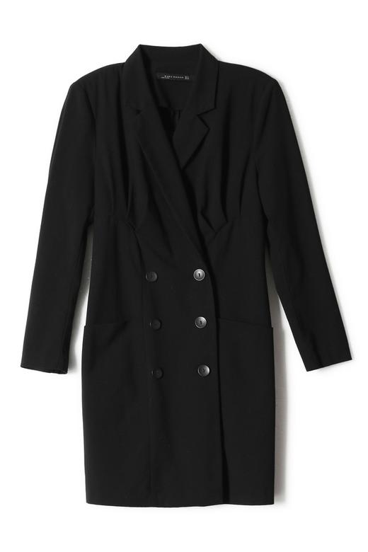 ZARA 黑色双排扣西装连衣裙 1376 商品图4