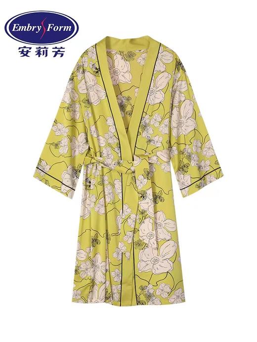 安莉芳专柜新品薄款雪纺印花睡袍女士春夏季晨袍家居服EL00546 商品图2