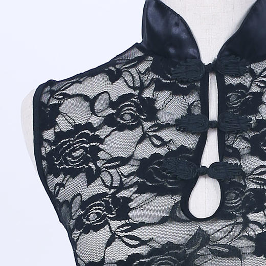 4维空间 情趣内衣 透明真人开叉性感睡衣 异域风情·蕾丝旗袍 商品图4