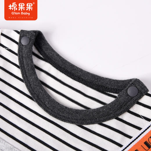 棉果果夏季新品男童男宝假两件套头连体衣M212727223271 商品图4