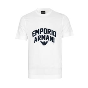 【特惠秒】EMPORIO ARMANI 安普里奥·阿玛尼 男士立体绒面logo百搭休闲短袖T恤 11180