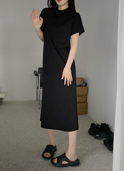 巴黎夜曲小黑裙 连衣裙 罗马面料 简约显瘦 经典 大气 商品图1