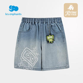 丽婴房-童衣类（夏）G3牛仔五分裤6_浅蓝