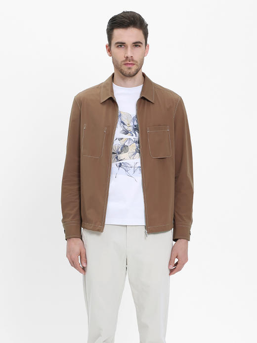 callisto卡其微泡纹理翻领夹克  SRFEJ015Y 商品图5