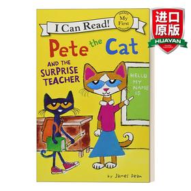 Collins 英文原版 My First I Can Read Pete the Cat and the Surprise Teacher 皮特猫分级阅读 皮特猫和惊喜老师 英文版 进口英语书籍