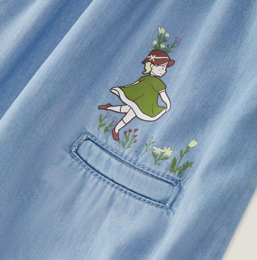 英氏女童吊带蛤衣23夏季新品女宝宝莱赛尔连体衣爬服YRHEJ2P272A 商品图3