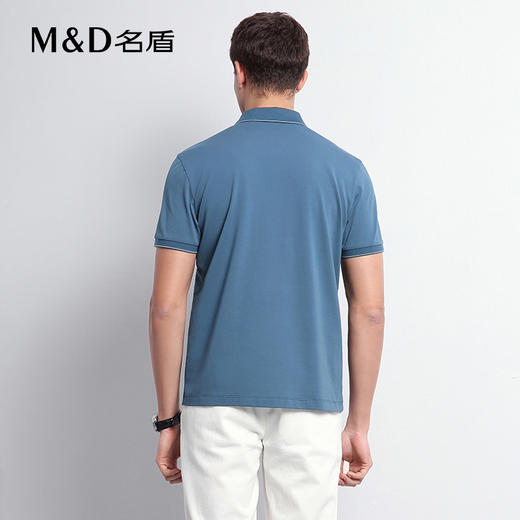 【商场同款】名盾短袖Polo衫夏季新品桑蚕丝混纺翻领t恤男22513 商品图4