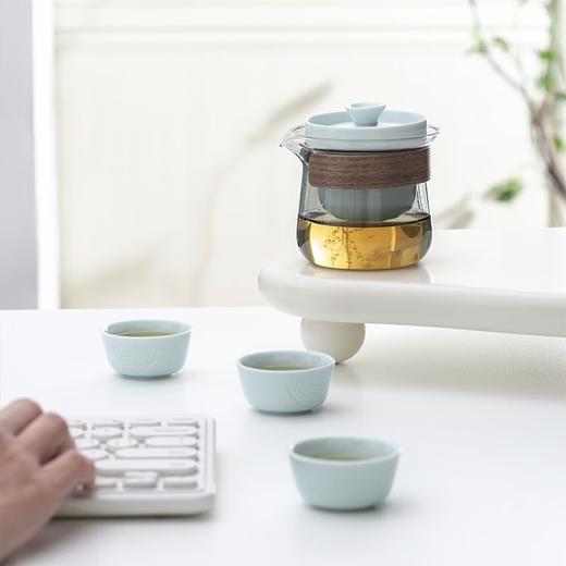 兰台觅境快客便携 旅行快客 小套办公 陶瓷 茶具茶杯快客杯茶具  天青色 快客杯套装 商品图1