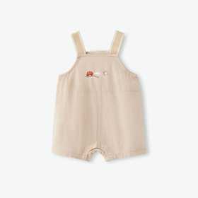 英氏童装男女宝梭织棉23夏季新款短哈吊蛤爬服连体衣YRHEJ2P232A