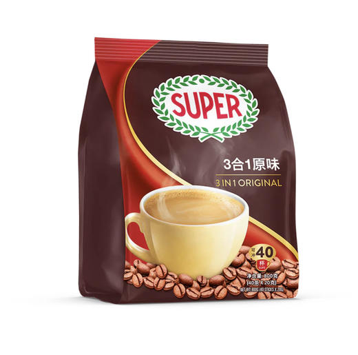 super超级原装进口咖啡三合一原味40条 商品图1