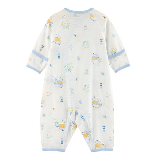 丽婴房-内衣类（夏）G3系带连身装0_白色\米白 商品图1