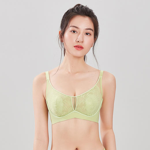 都市丽人舒软挺塑调整型内衣超薄3/4杯蕾丝塑身系列三排软钢圈LJ31C1 商品图0