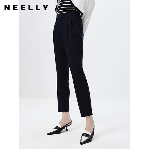 NEELLY纳俪商场同款春季新款西装裤女百搭百搭直筒休闲九分裤时尚N23031H01159 商品图0