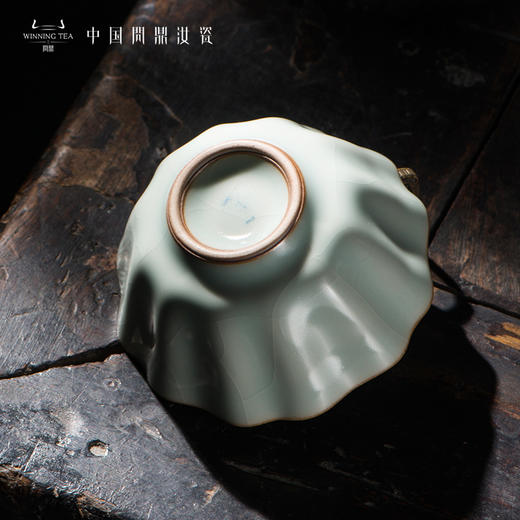 问鼎汝瓷鼎峰系列天青老款祥瑞杯 商品图3