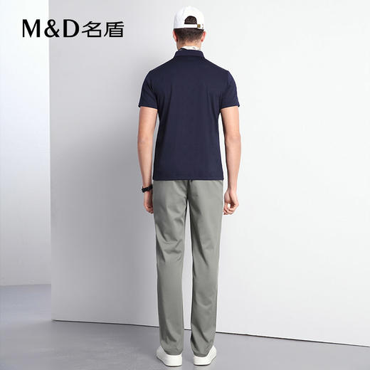 [商场同款]MD名盾男士短袖Polo衫夏季新品桑蚕丝混纺休闲翻领短袖t恤男 商品图4