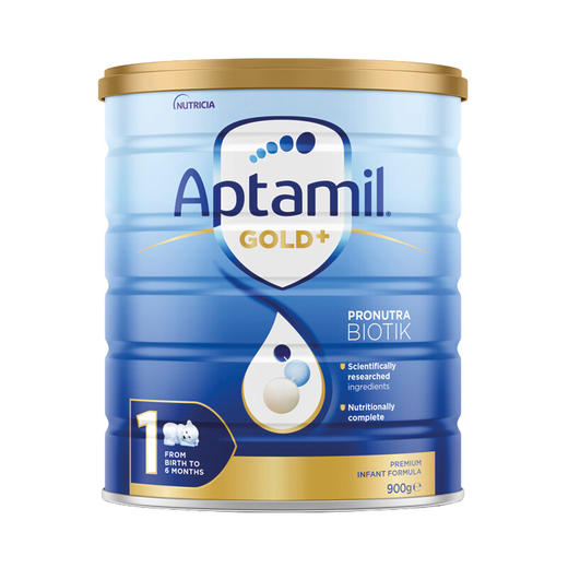 爱他美（Aptamil）金装澳洲版 较大婴儿配方奶粉 1/2/3/4段(0-36月以上) 900g 商品图1