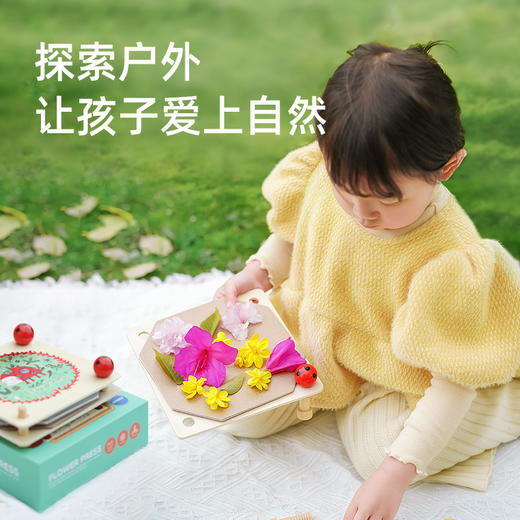 mideer弥鹿儿童春天DIY手工压花器树叶花朵标本纸质创意花瓶制作 商品图3