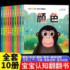 宝宝没想到创意认知翻翻书全套10册 儿童立体书绘本0到3岁3d翻翻书洞洞书婴儿早教1—2岁宝宝书籍 适合一岁半两岁三岁硬壳故事书