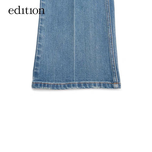 【断码 清货】图二实拍 ED新款 激光立体logo 微喇牛仔裤 优良比例呈现 商品图12