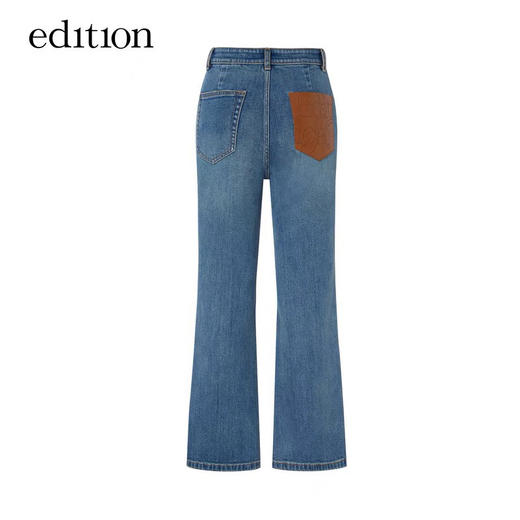 【断码 清货】图二实拍 ED新款 激光立体logo 微喇牛仔裤 优良比例呈现 商品图0