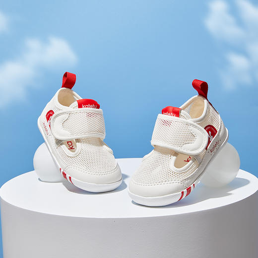 卡特兔女宝宝鞋2023婴儿鞋一岁宝宝鞋子网眼透气防滑机能鞋学步鞋 商品图2