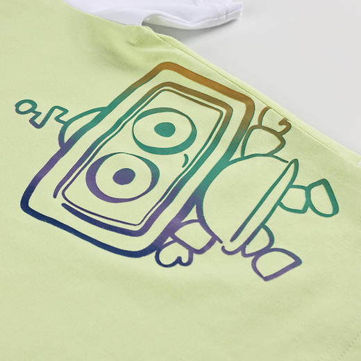 丽婴房-童衣类（夏）G3短袖套装K_草绿\果绿 商品图3