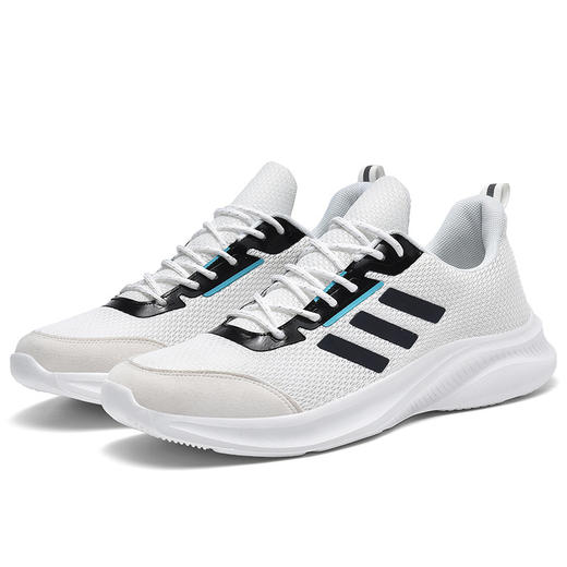 「三款配色！经典款」男士休闲鞋白色运动鞋男网面男士跑步鞋 商品图4