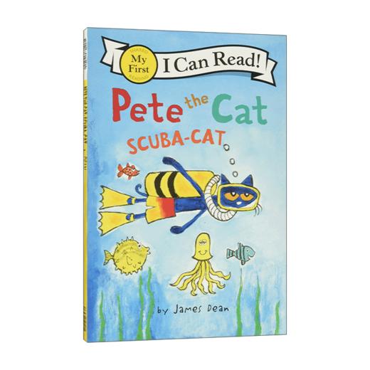 Collins柯林斯 英文原版 My First I Can Read Pete the Cat Scuba-Cat 皮特猫分级阅读 皮特猫潜水 英文版 进口英语原版书籍 商品图1