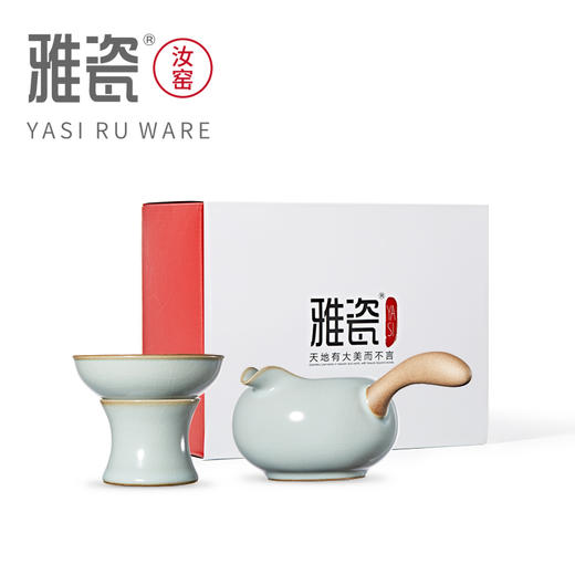 汝窑侧把公道杯茶漏套组 商品图7