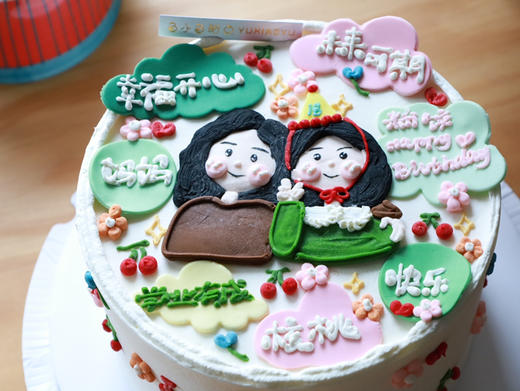 手绘妈妈和女儿 商品图7