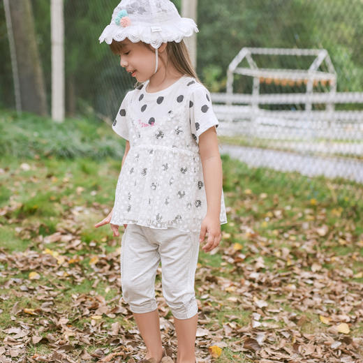 棉果果夏季新品女童女宝两件套短袖T恤M222140223202 商品图1