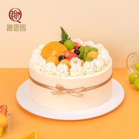 【动物奶油蛋糕，100%新鲜水果】新品--鲜果塔塔2磅蛋糕，免费送货