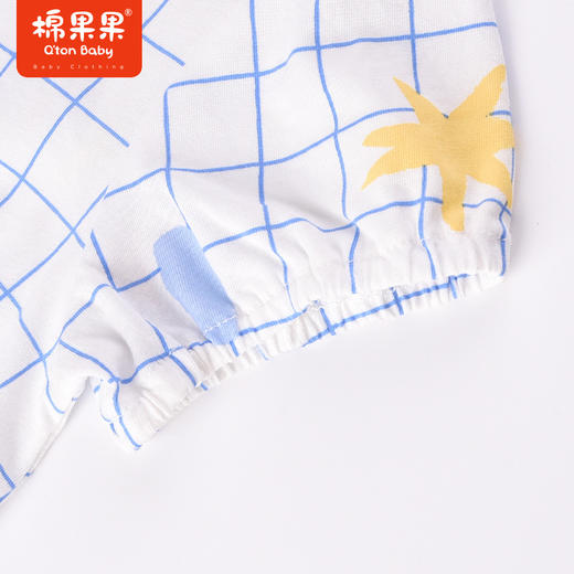 棉果果夏季新品男童男宝对开连体衣哈衣M212722223303 商品图5