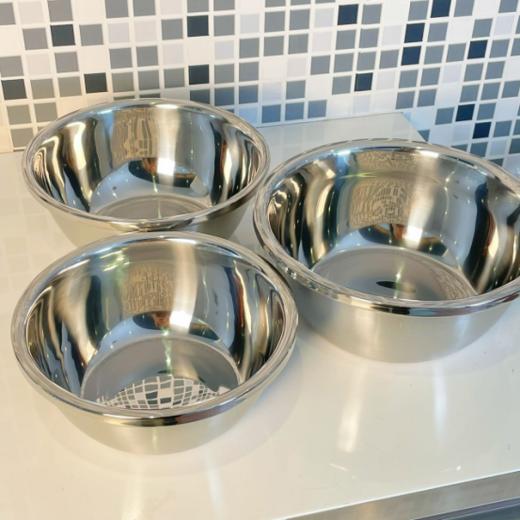 出口德国🇩🇪品质 【PONEL料理盆三件套】430食品级不锈钢！!一套能抗𝟭𝟬年 烘焙人士必备 商品图3