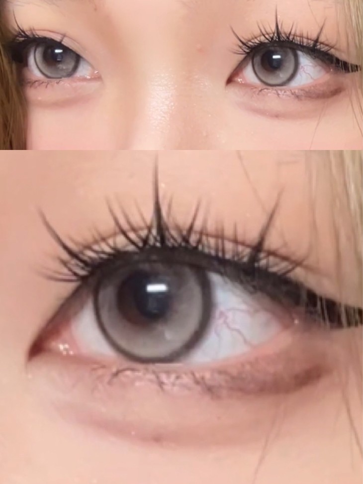 BOLLYCON美瞳 年抛隐形眼镜 泪光浅驼14.2mm 1副/2片 左右可不同度数-VVCON美瞳商城9