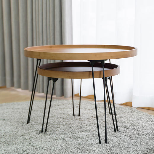 祥福 圆梦床头小桌子可折叠桌宿舍小圆桌茶几阳台零食桌子学生桌游戏桌户外便携式桌 商品图11